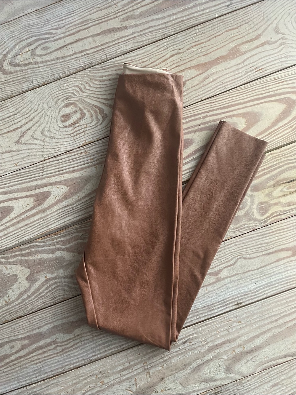 Commando Faux Leather Leggings in Taupe Brown